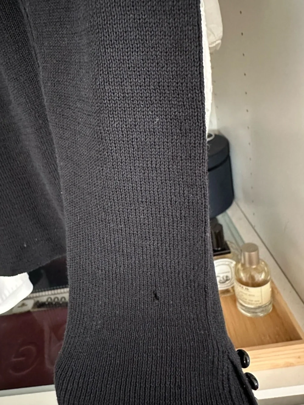 Sezane black mock-neck knit
